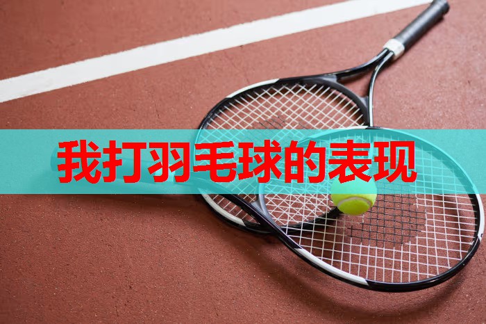 我打羽毛球的表现