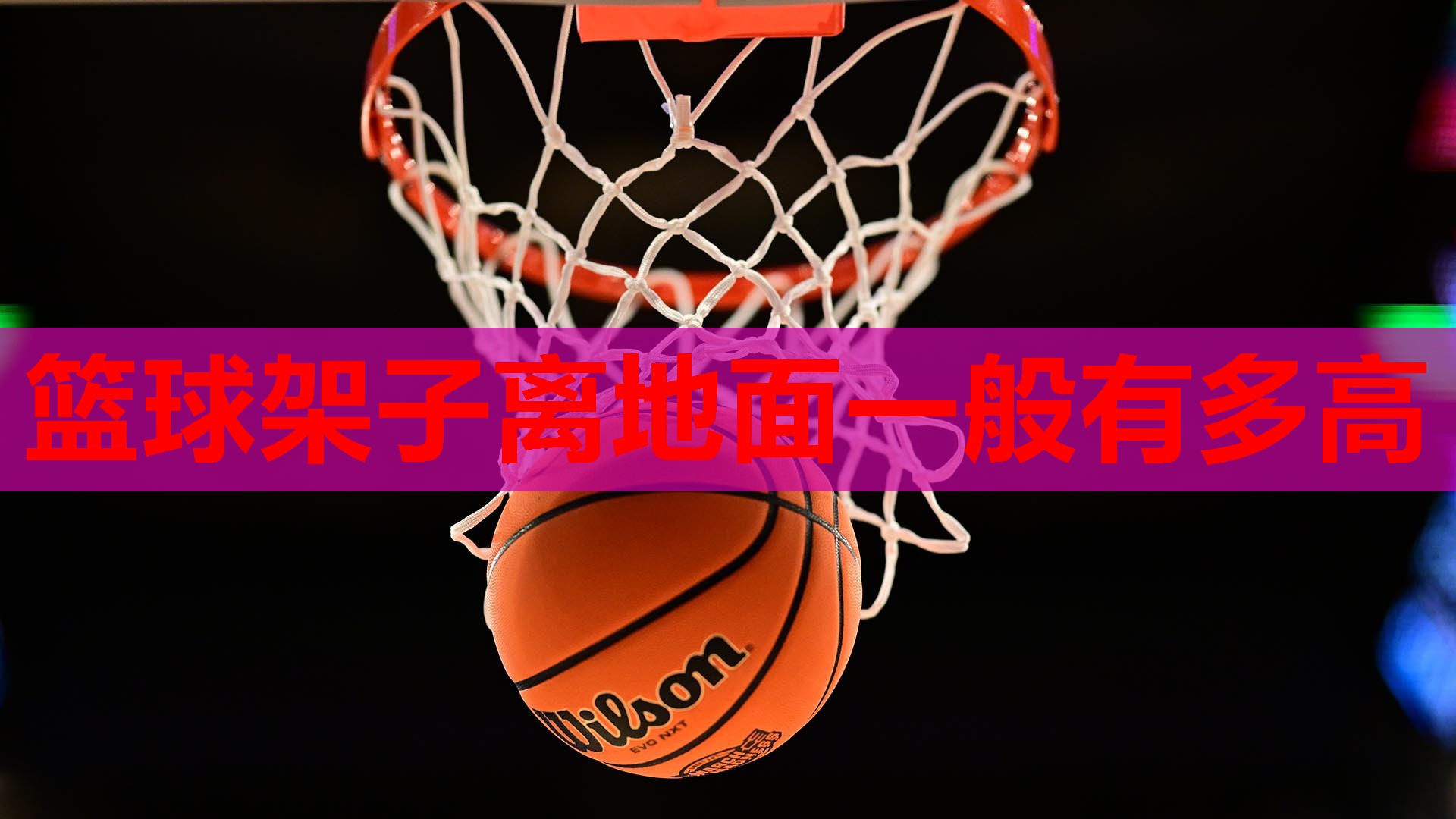 篮球架子离地面一般有多高