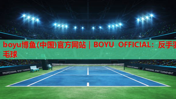 反手羽毛球