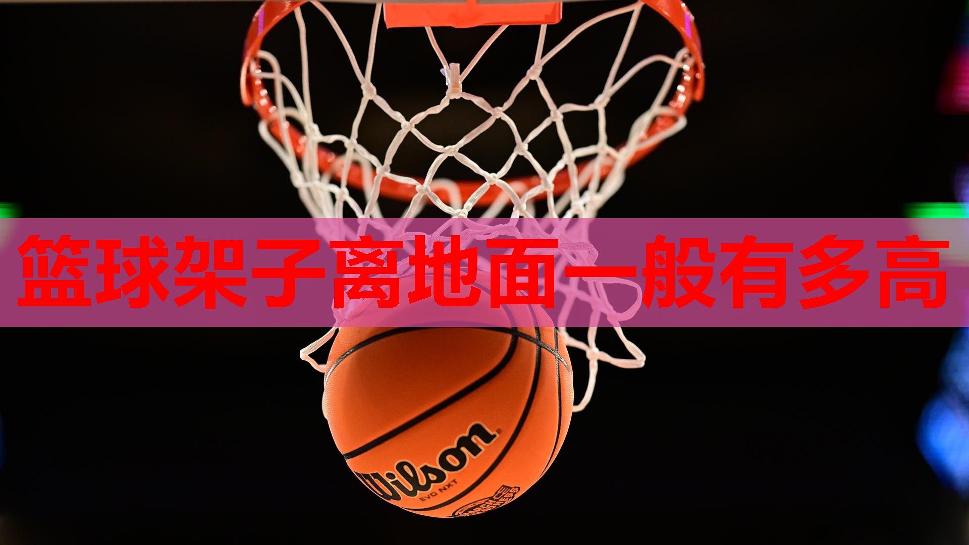 篮球架子离地面一般有多高